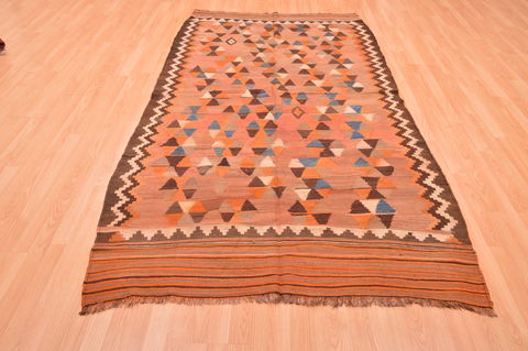 Kilim Beige Hand Knotted 410 X 810 Area Rug 100-76483 Image 3