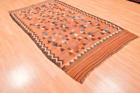 Kilim Beige Hand Knotted 410 X 810 Area Rug 100-76483 Image 4