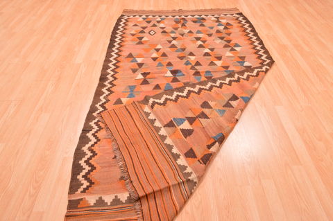 Kilim Beige Hand Knotted 410 X 810 Area Rug 100-76483 Image 7