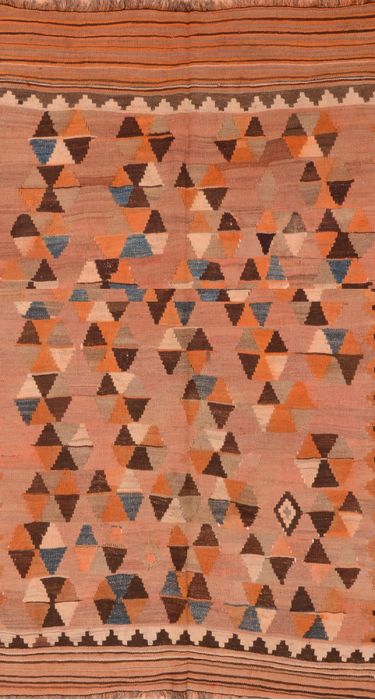 Kilim Beige Hand Knotted 410 X 810 Area Rug 100-76483 Image 0