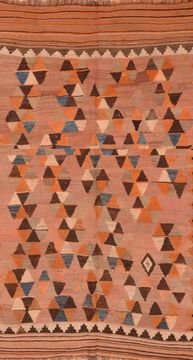 Kilim Beige Hand Knotted 4'10" X 8'10"  Area Rug 100-76483
