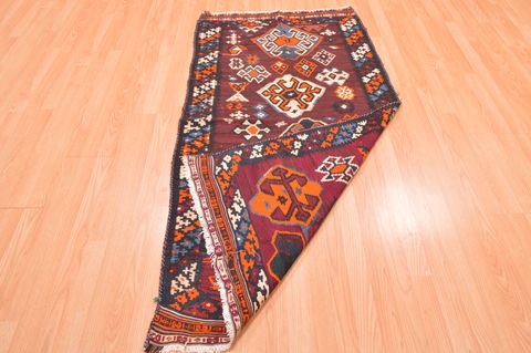 Kilim Red Hand Knotted 31 X 511 Area Rug 100-76484 Image 4