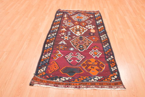 Kilim Red Hand Knotted 31 X 511 Area Rug 100-76484 Image 7