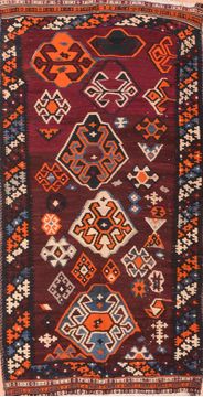 Kilim Red Hand Knotted 3'1" X 5'11"  Area Rug 100-76484