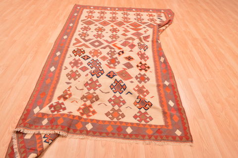Kilim Beige Flat Woven 510 X 96 Area Rug 100-76486 Image 2