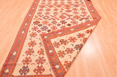 Kilim Beige Flat Woven 510 X 96 Area Rug 100-76486 Image 3