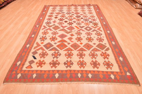 Kilim Beige Flat Woven 510 X 96 Area Rug 100-76486 Image 4