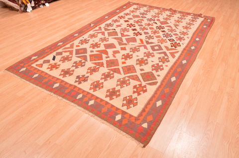Kilim Beige Flat Woven 510 X 96 Area Rug 100-76486 Image 5