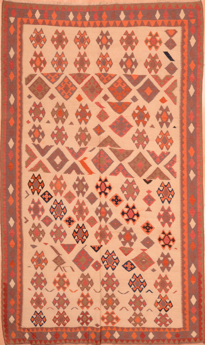 Kilim Beige Flat Woven 510 X 96 Area Rug 100-76486 Image 0
