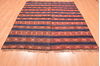 Kilim Red Hand Knotted 62 X 74 Area Rug 100-76488 Thumb 1