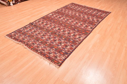 Kilim Red Hand Knotted 49 X 94 Area Rug 100-76490 Image 4