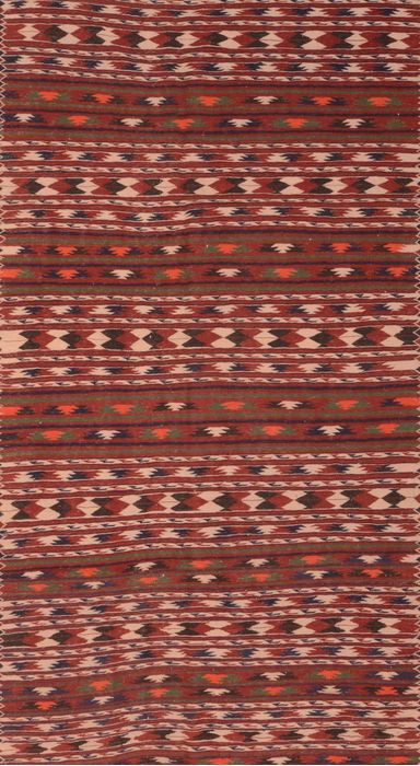 Kilim Red Hand Knotted 49 X 94 Area Rug 100-76490 Image 0