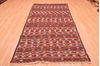 Kilim Red Hand Knotted 49 X 94  Area Rug 100-76490 Thumb 3