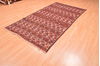 Kilim Red Hand Knotted 49 X 94  Area Rug 100-76490 Thumb 4