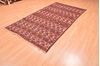 Kilim Red Hand Knotted 49 X 94 Area Rug 100-76490 Thumb 4