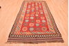 Kilim Red Hand Knotted 47 X 89  Area Rug 100-76491 Thumb 3