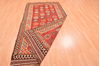 Kilim Red Hand Knotted 47 X 89  Area Rug 100-76491 Thumb 7