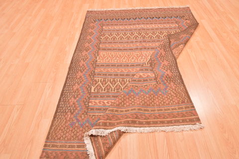 Kilim Beige Hand Knotted 49 X 70 Area Rug 100-76493 Image 1