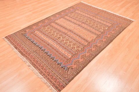 Kilim Beige Hand Knotted 49 X 70 Area Rug 100-76493 Image 4