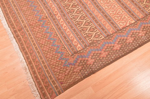 Kilim Beige Hand Knotted 49 X 70 Area Rug 100-76493 Image 7