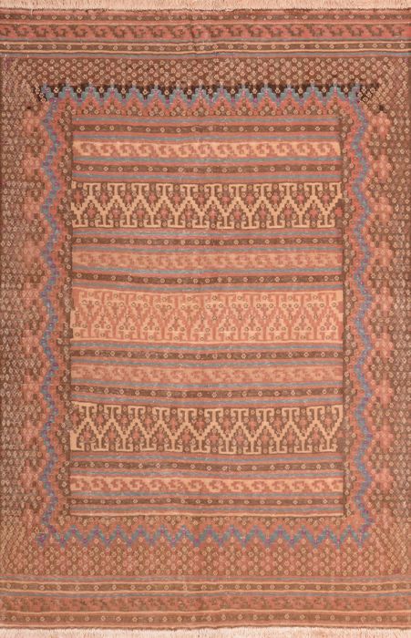 Kilim Beige Hand Knotted 49 X 70 Area Rug 100-76493 Image 0