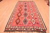 Kilim Red Hand Knotted 49 X 94  Area Rug 100-76497 Thumb 4