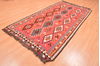 Kilim Red Hand Knotted 49 X 94  Area Rug 100-76497 Thumb 5
