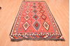 Kilim Red Hand Knotted 49 X 94  Area Rug 100-76497 Thumb 6