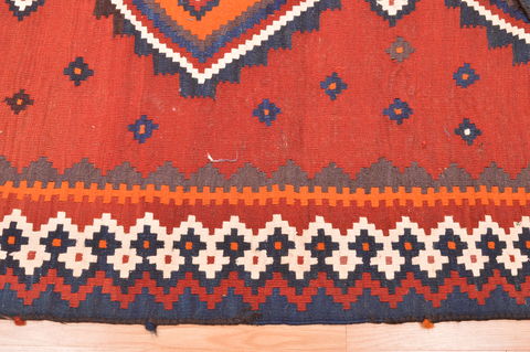 Kilim Brown Runner Hand Knotted 43 X 96 Area Rug 100-76498 Image 1
