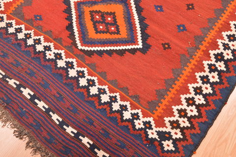 Kilim Brown Runner Hand Knotted 43 X 96 Area Rug 100-76498 Image 2