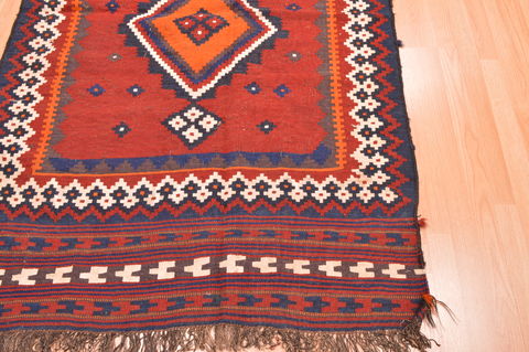 Kilim Brown Runner Hand Knotted 43 X 96 Area Rug 100-76498 Image 6