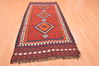 Kilim Brown Runner Hand Knotted 43 X 96 Area Rug 100-76498 Thumb 5