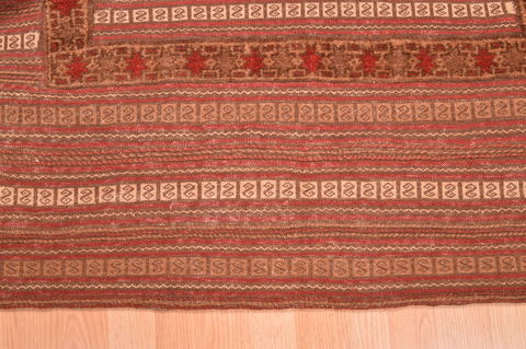 Kilim Brown Hand Knotted 42 X 51 Area Rug 100-76501 Image 5