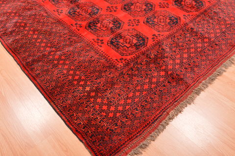 Baluch Red Hand Knotted 810 X 114 Area Rug 100-76503 Image 10
