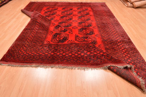 Baluch Red Hand Knotted 810 X 114 Area Rug 100-76503 Image 14