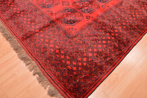 Baluch Red Hand Knotted 810 X 114 Area Rug 100-76503 Image 6