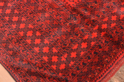 Baluch Red Hand Knotted 810 X 114 Area Rug 100-76503 Image 8