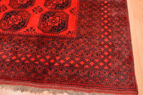 Baluch Red Hand Knotted 810 X 114 Area Rug 100-76503 Image 9