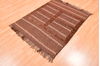 Kilim Brown Square Flat Woven 39 X 41  Area Rug 100-76504 Thumb 3