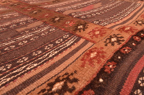 Kilim Brown Square Hand Knotted 311 X 311 Area Rug 100-76505 Image 6