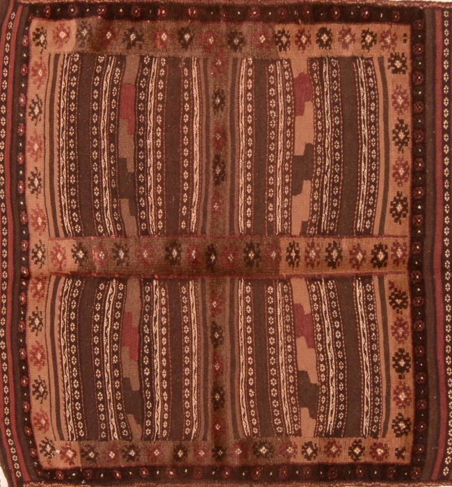 Kilim Brown Square Hand Knotted 311 X 311 Area Rug 100-76505 Image 0