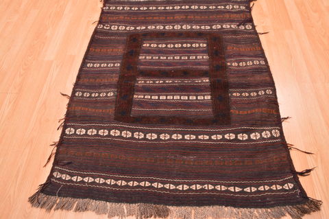 Kilim Brown Flat Woven 36 X 48 Area Rug 100-76506 Image 2