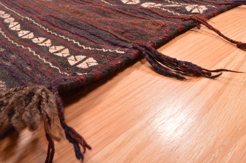 Kilim Brown Flat Woven 36 X 48 Area Rug 100-76506 Image 6
