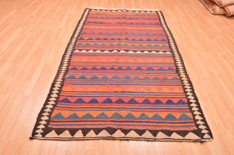 Kilim Beige Hand Knotted 47 X 84 Area Rug 100-76507 Image 2