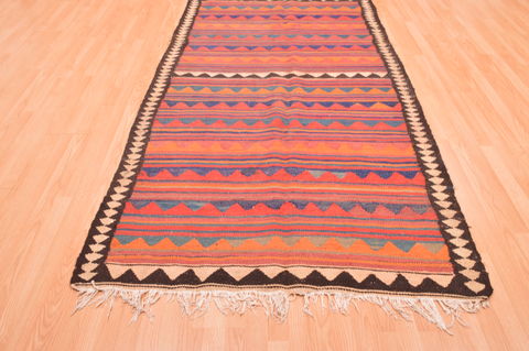 Kilim Beige Hand Knotted 47 X 84 Area Rug 100-76507 Image 4