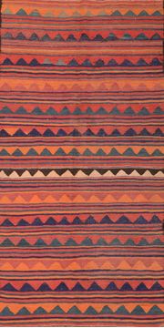 Kilim Beige Hand Knotted 4'7" X 8'4"  Area Rug 100-76507