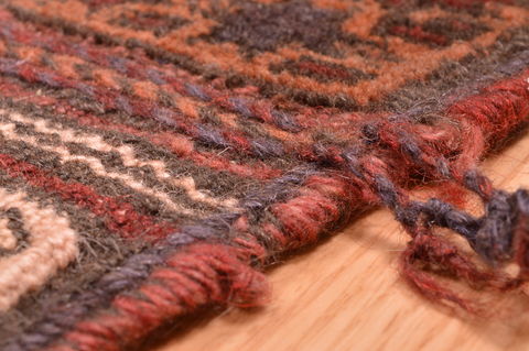 Kilim Brown Hand Knotted 42 X 50 Area Rug 100-76508 Image 6