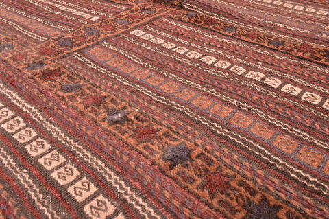 Kilim Brown Hand Knotted 42 X 50 Area Rug 100-76508 Image 7