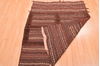 Kilim Brown Hand Knotted 42 X 50 Area Rug 100-76508 Thumb 1