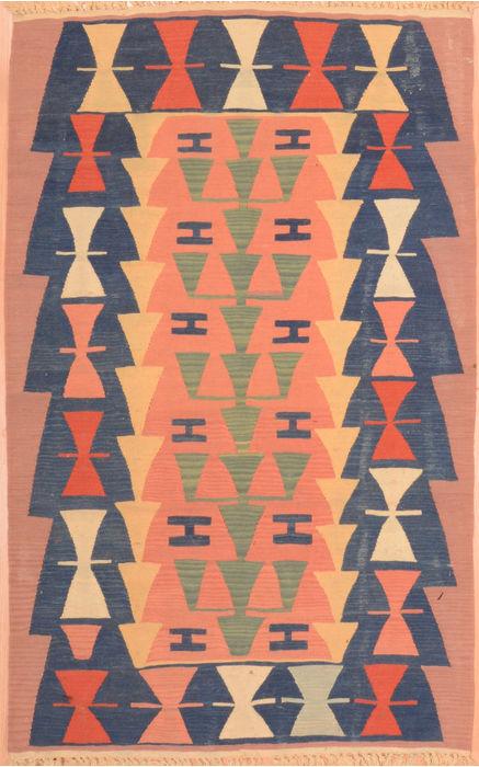 Kilim Red Hand Knotted 38 X 510 Area Rug 100-76509 Image 0